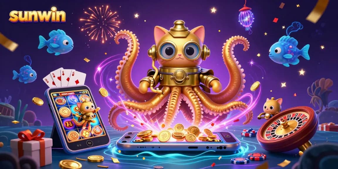 Spin thrilling slots with sunwin in an enchanting 3D underwater casino scene.