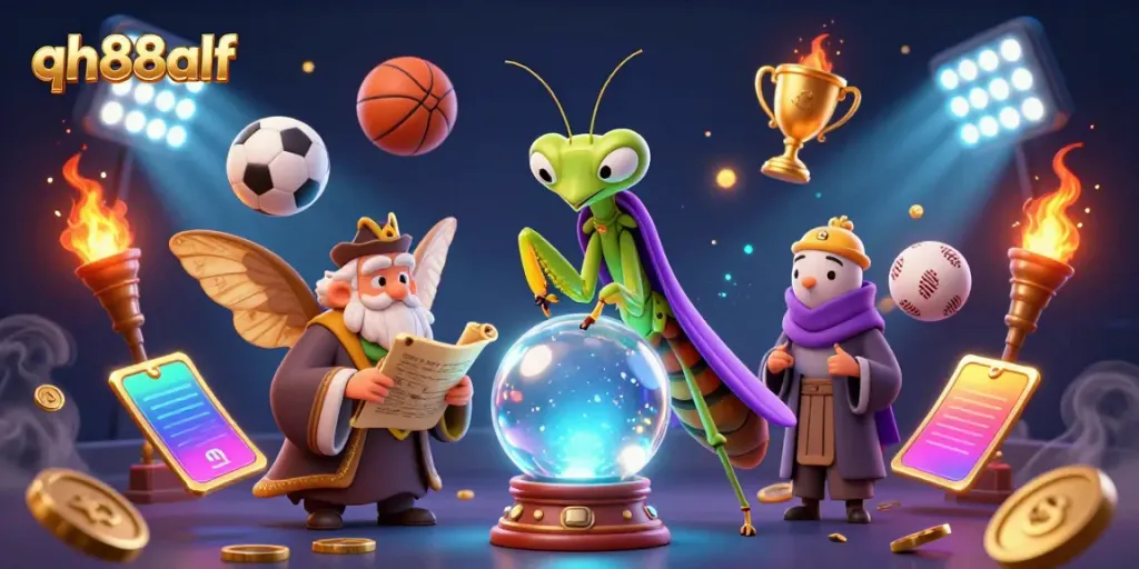 Experience the thrill of sports betting with qh88alf, featuring animated characters and dynamic game elements.