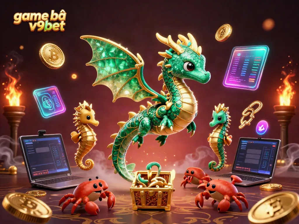 Play thrilling card games like game bài v9bet in an enchanting 3D sea-themed setting.