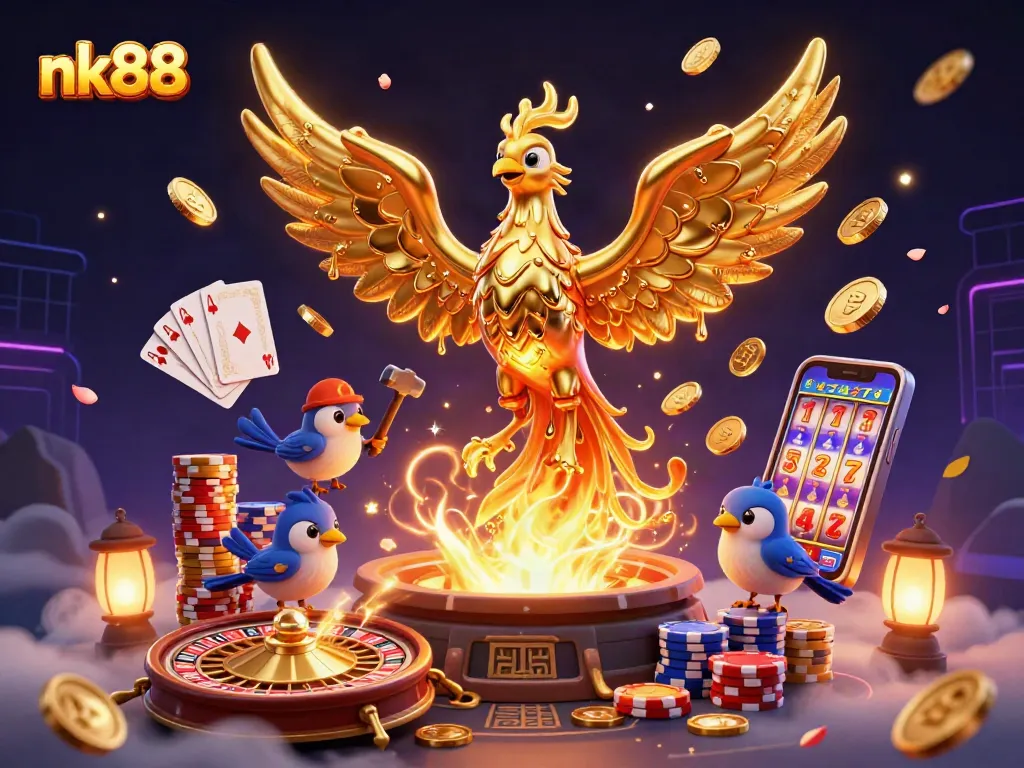 Spin the reels and win big with nk88's golden phoenix and dynamic casino elements.