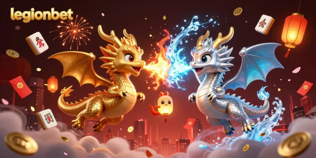 Engage with legionbet in this dynamic 3D dragon illustration depicting gaming excitement.