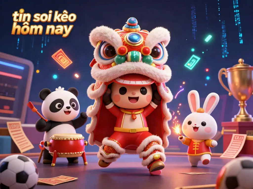 Engage in thrilling action with tin soi kèo hôm nay, featuring cartoon sports characters in a vibrant gambling scene.