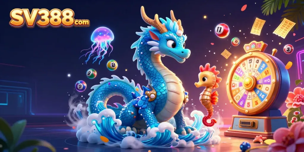 Experience thrilling gameplay with SV388 com's vibrant 3D gambling scene of rich ocean life.