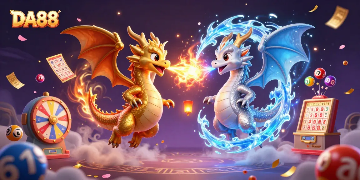 Engage with DA88 gaming excitement, featuring dynamic lottery actions and vibrant characters.
