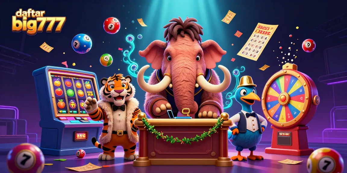 Join the excitement as you daftar big777 and engage with vibrant slot reels, dynamic characters, and colorful elements.