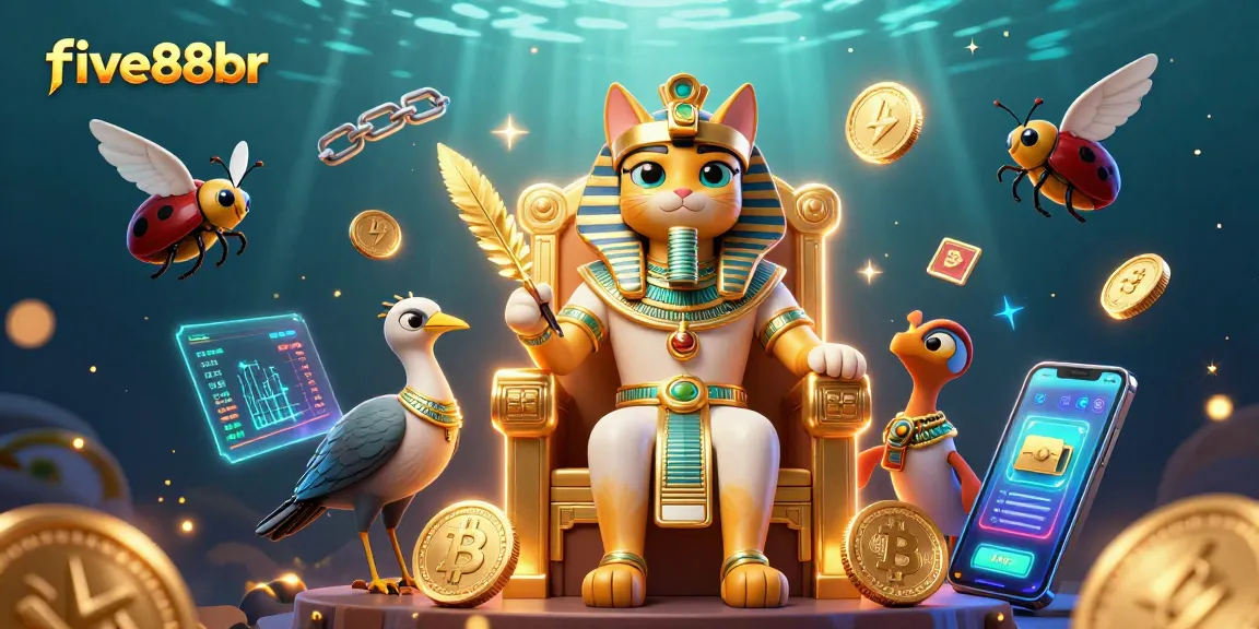 Engage with exciting games featuring five88br’s Egyptian pharaoh theme alongside crypto elements.