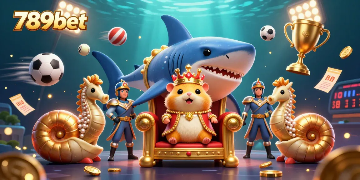 Engage with 789bet's thrilling casino adventures where the hamster king rules atop a shark throne.