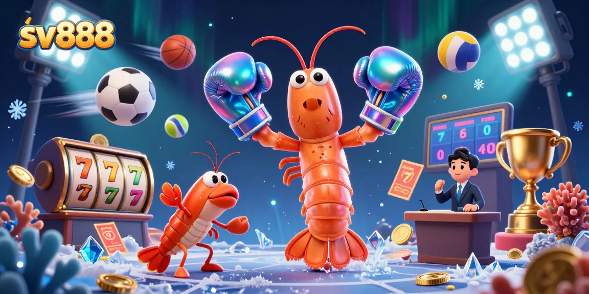 Engage in thrilling gaming adventures at sv888 with dynamic sports betting elements and vibrant illustrations.