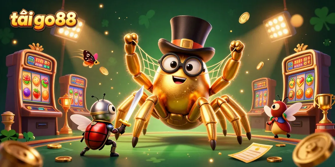 Engage in exciting gameplay as you tải go88 amidst a vibrant 3D casino scene featuring golden characters and dynamic gaming elements.