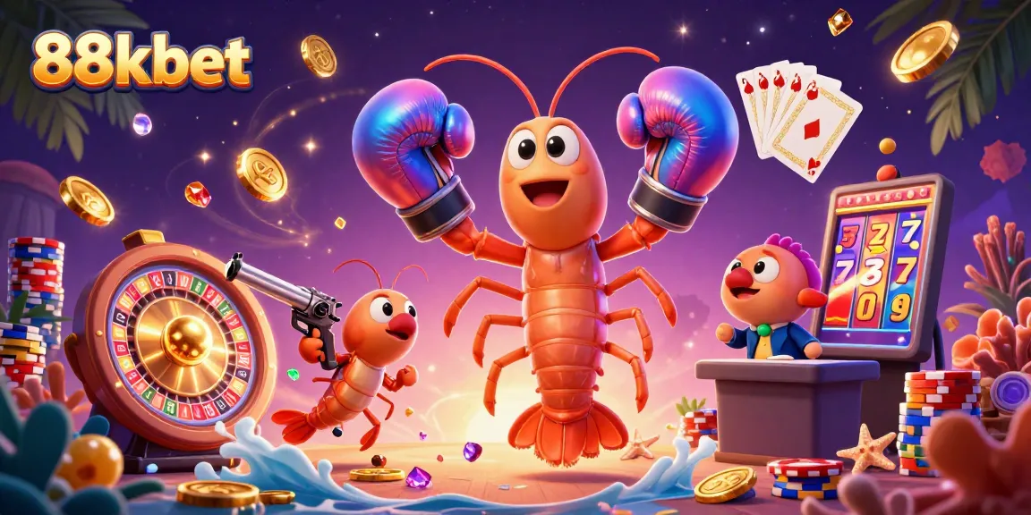 Experience thrilling gaming action at 88kbet with vibrant 3D illustrations of our exciting casino games.