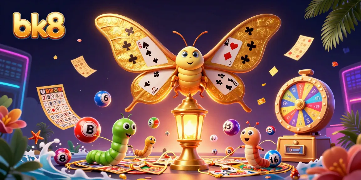 Experience bk8's dynamic casino world with vibrant games and engaging atmosphere in this illustration.